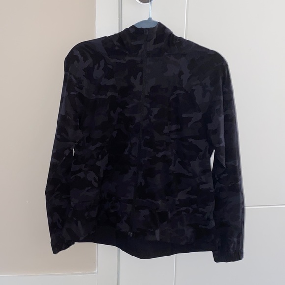 Hooded Camo Rain Jacket